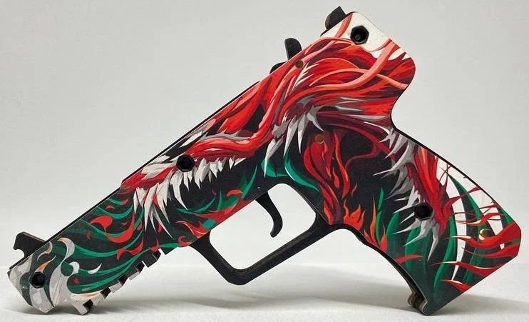 Оружие игровое / резинкострел пистолет Файв Севен 2 – Веном (деревянный)