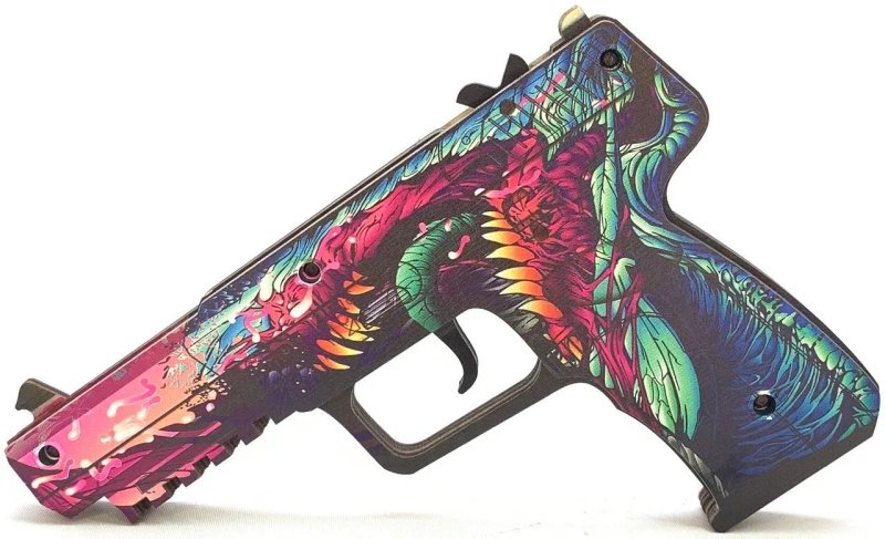 Оружие игровое / резинкострел пистолет Файв Севен 2 – Скоростной зверь (деревянный)