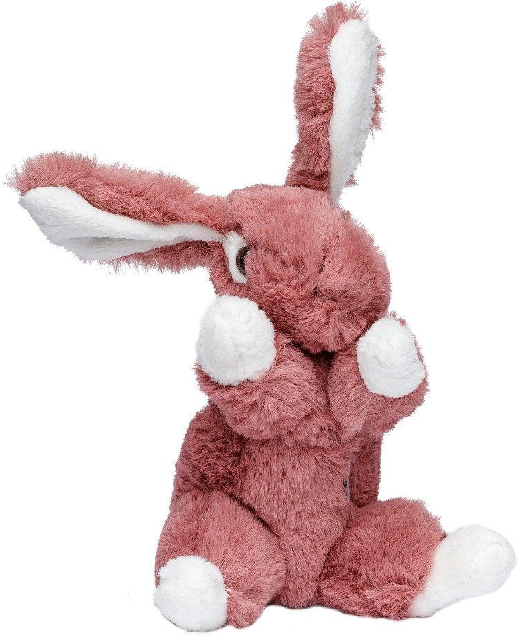 Мягкая игрушка Кролик тёмно-розовый (16 см)