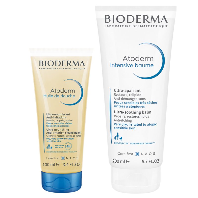 Bioderma Набор 'Защита и увлажнение сухой, чувствительной и атопичной кожи' (Bioderma, Atoderm)