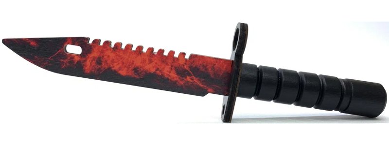 Оружие игровое штык-нож М9 Байонет 2: Волны – Рубин (деревянный)