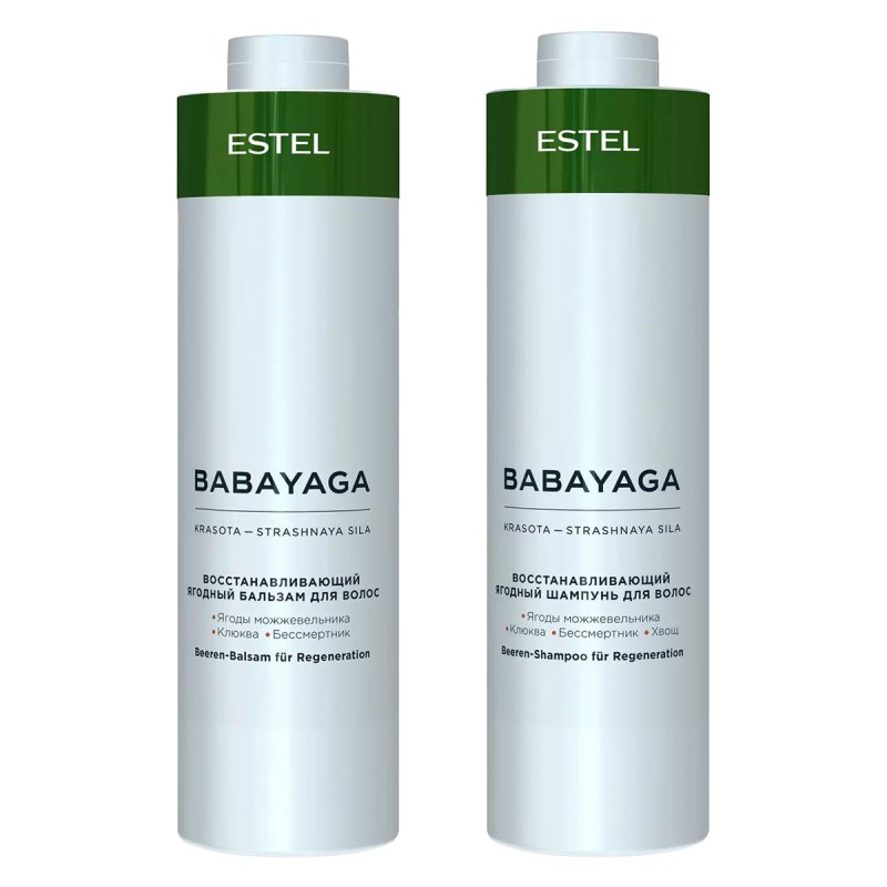 Estel Набор для восстановления волос: бальзам 1000 мл + шампунь 1000 мл (Estel, BabaYaga)