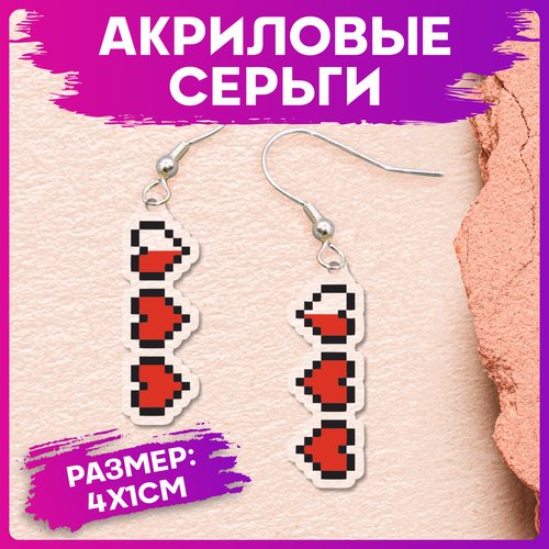 Серьги 1-я Наклейка, серебряный