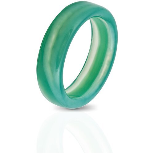 Кольцо L'attrice, агат, размер 18, зеленый