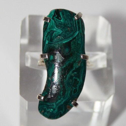 Кольцо True Stones, тагилит, размер 16, зеленый