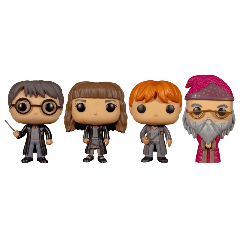 Фигурка Funko POP: Harry Potter – Harry / Hermione / Ron / Dumbledor Exclusive (9,5 см) (4 шт)