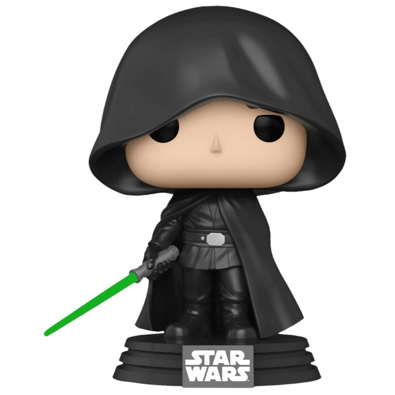 Фигурка Funko POP Star Wars: Mandalorian – Luke Skywalker Hooded [Glow In The Dark] Exclusive (9,5 см)