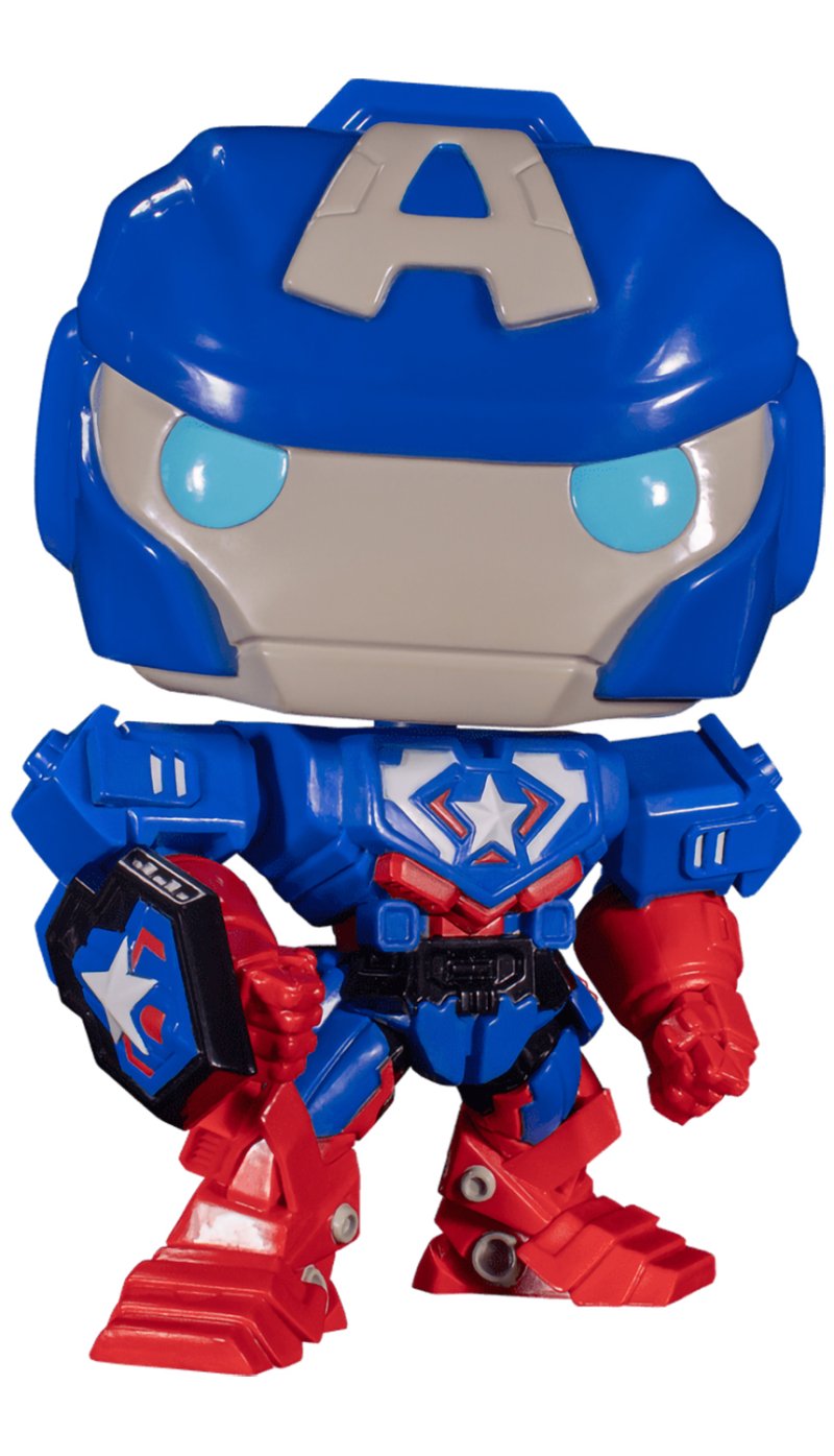 Фигурка Funko POP Marvel: Avengers Mech Strike – Captain America Exclusive Bobble-Head (25 см)