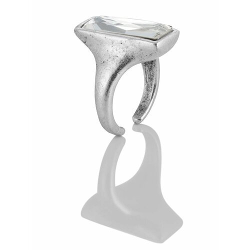 Кольцо L'attrice di base, кристаллы Swarovski, размер 18, серебряный