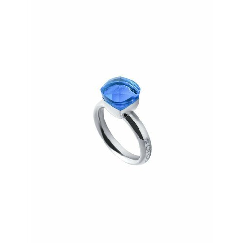 Кольцо Qudo, кристалл, размер 18.5, синий, голубой