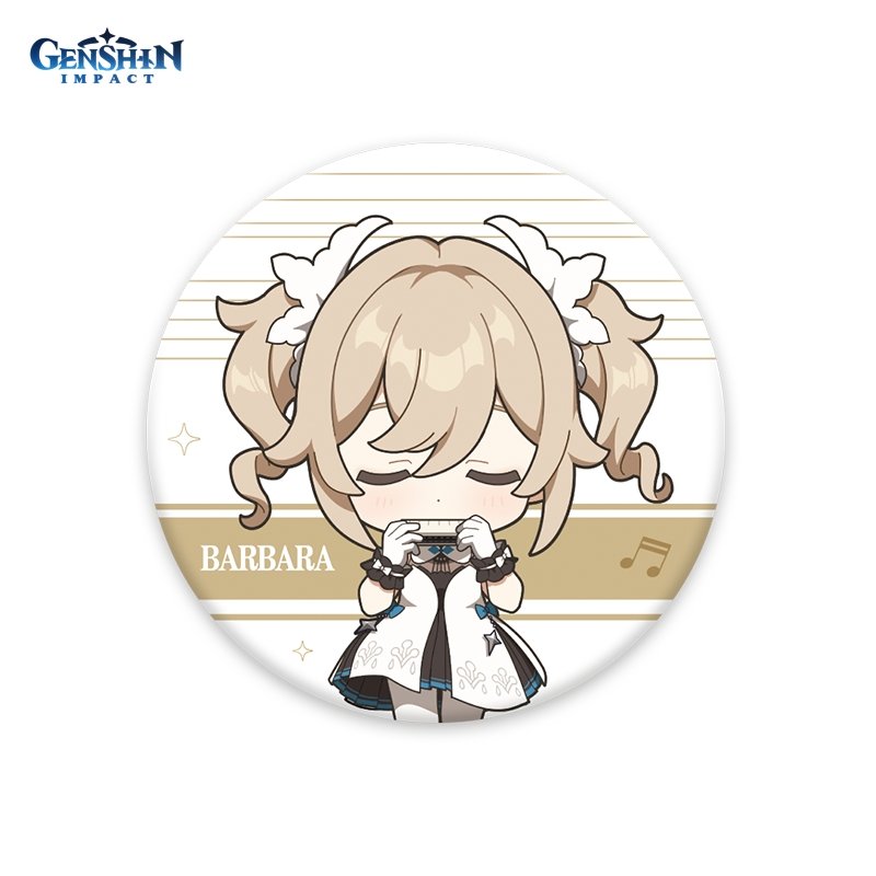 Значок Genshin Impact: Concert Melodies – Of An Endless Journey Chibi Barbara Badge