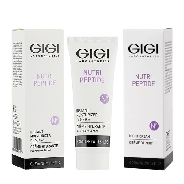 GiGi Пептидный набор: дневной крем 50 мл + ночной крем 50 мл (GiGi, Nutri-Peptide)