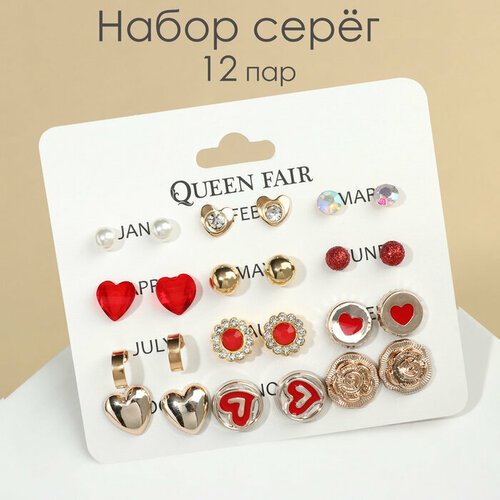 Серьги пусеты Queen Fair