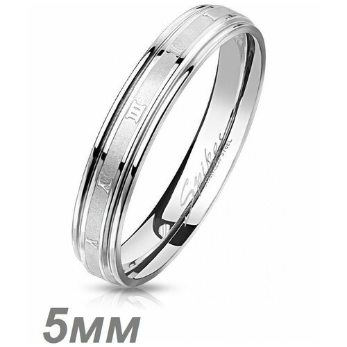 Классическое тонкое кольцо из ювелирной стали, парные кольца для влюбленных, обручальные с цифрами Spikes