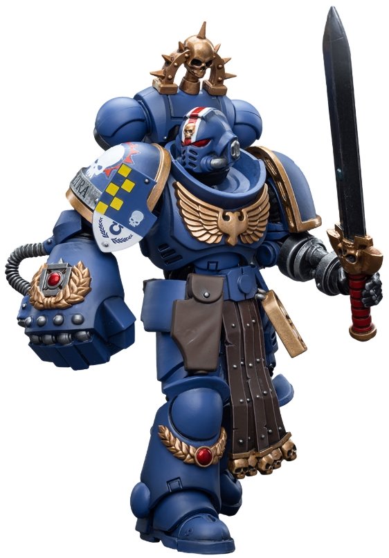 Фигурка Warhammer 40 000: Ultramarines – Lieutenant with Power Fist 1:18 (12 см)