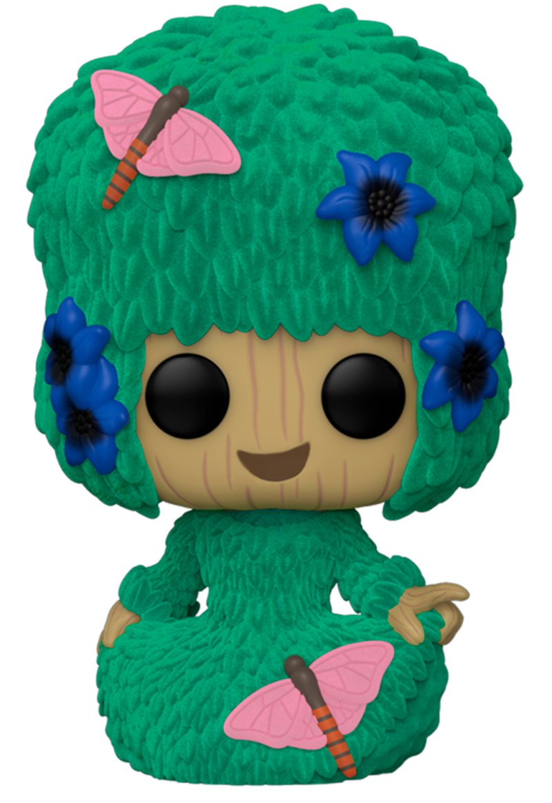 Фигурка Funko POP Marvel: I Am Groot – Groot (Marie Hair) Flocked Exclusive Bobble-Head (9,5 см)