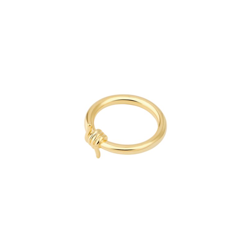 Aqua Золотистое кольцо с узлом