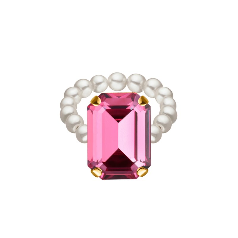 Phenomenal Studio Кольцо Royal Candy с розовым кристаллом
