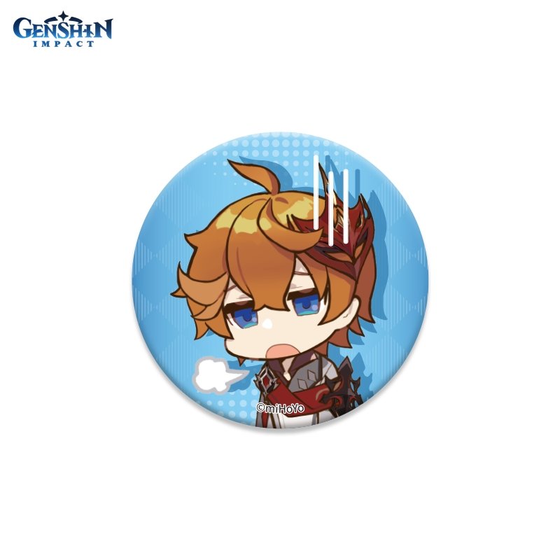 Значок Genshin Impact: Chibi Expressions – Tartaglia Can Badge