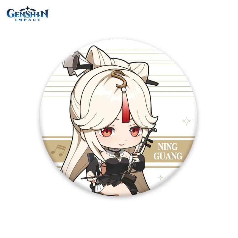 Значок Genshin Impact: Concert Melodies – Of An Endless Journey Chibi Ningguang Badge