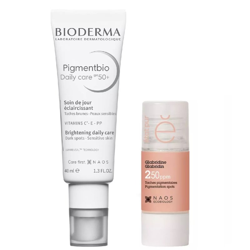 Bioderma Набор: Bioderma дневной крем Pigmentbio SPF50 40 мл + Etat Pur сыворотка с глабридином 15 мл (Bioderma, Pigmentbio)