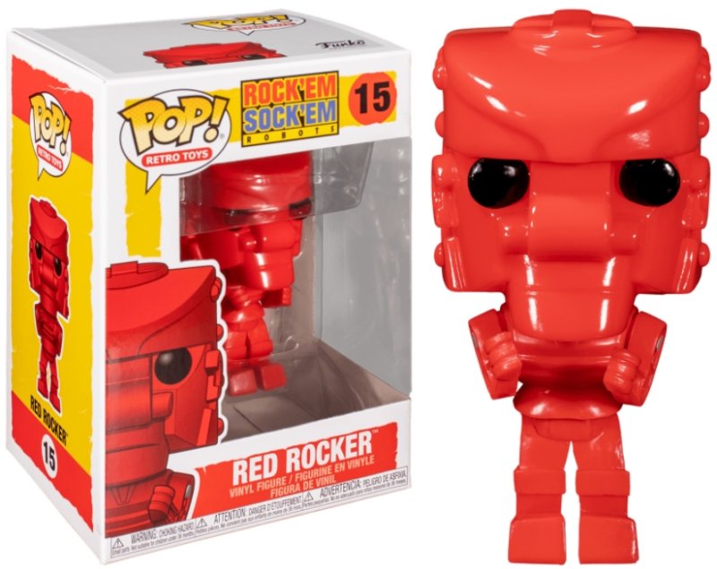 Фигурка Funko POP Retro Toys: RockEm SockEm Robots – Red Rocker (9,5 см)