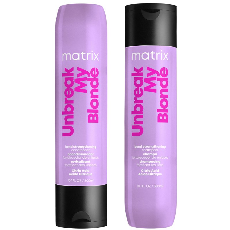 Matrix Набор для укрепления осветленных волос Total results Unbreak My Blonde: шампунь 300 мл + кондиционер 300 мл (Matrix, Total results)
