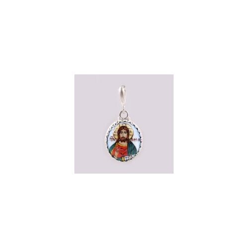 Иконка Свято-Троицкая Сергиева Лавра, финифть, зеленый, красный
