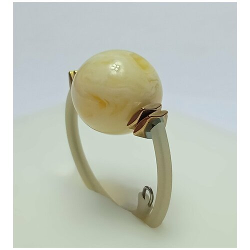 Кольцо янтарь натуральный безразмерное от AV Jewelry ручная работа