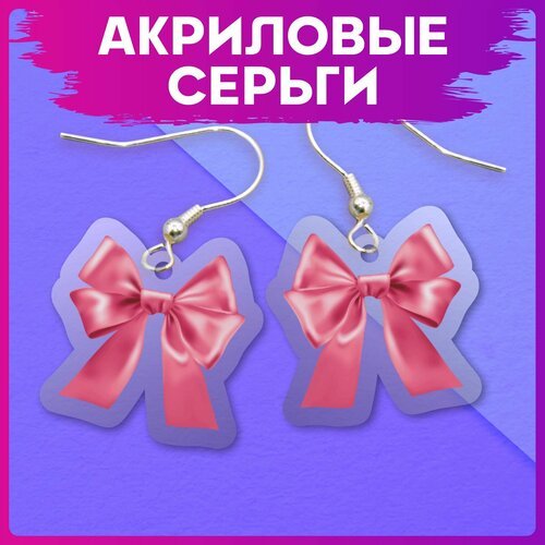 Серьги 1-я Наклейка, черный