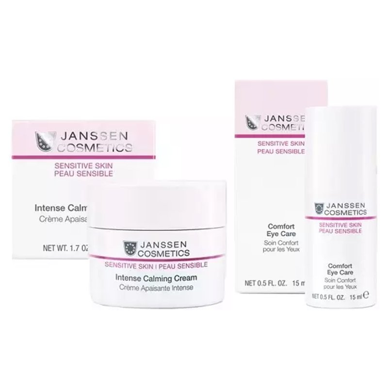 Janssen Cosmetics Набор средств для чувствительной кожи лица и век: крем 50 мл + крем для век 15 мл (Janssen Cosmetics, Sensitive skin)