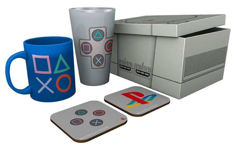 Подарочный набор: PlayStation Classic (Кружка, стакан, 2 подставки)