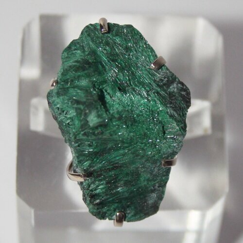 Кольцо True Stones, малахит, размер 18, зеленый