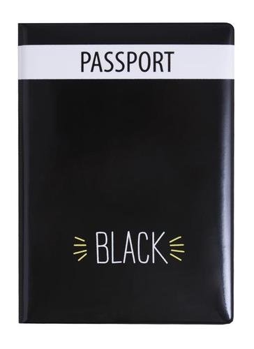 Обложка для паспорта Black (ПВХ бокс) (ОП2018-192)