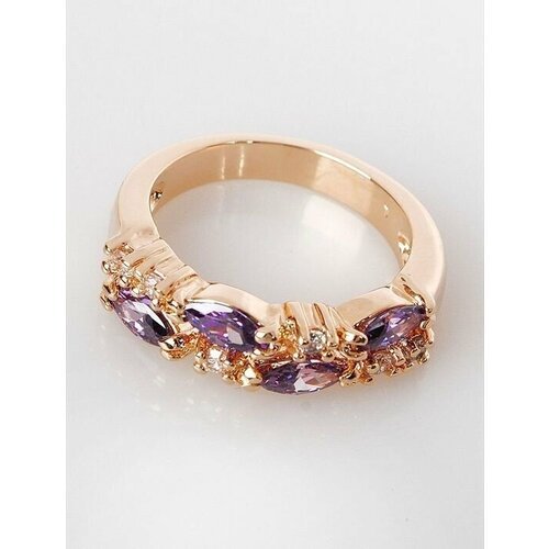 Кольцо помолвочное Lotus Jewelry, аметист, размер 20, фиолетовый