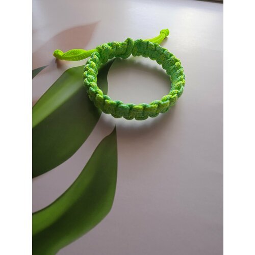 Плетеный браслет, 1 шт., зеленый