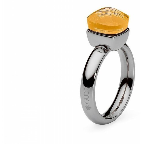 Кольцо Qudo, кристалл, размер 16.5, желтый