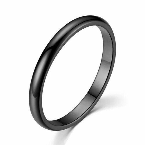 Кольцо помолвочное TASYAS, размер 20.5, черный