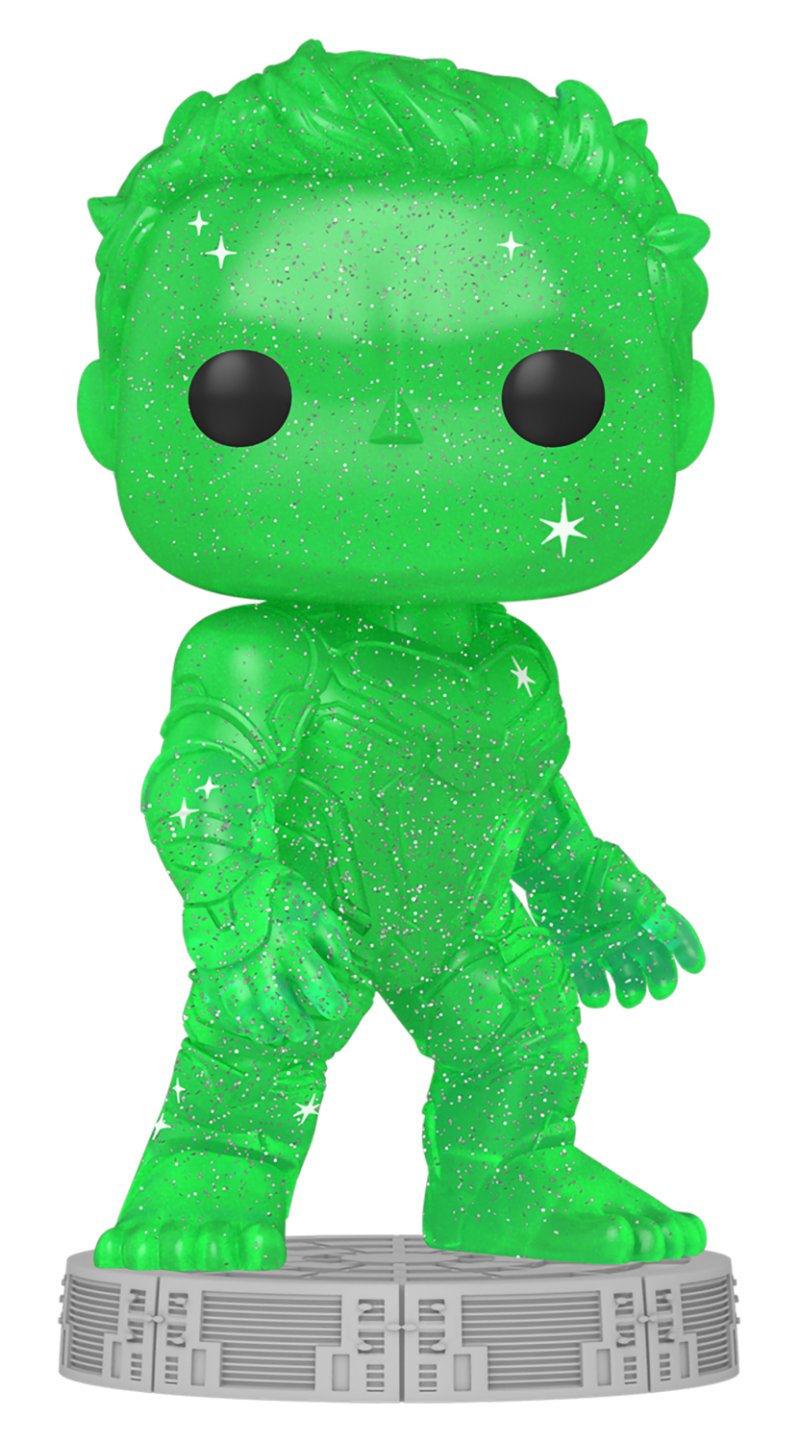 Фигурка Funko POP Art Series: Marvel Infinity Saga – Hulk Green With Case Bobble-Head Exclusive (9,5 см)