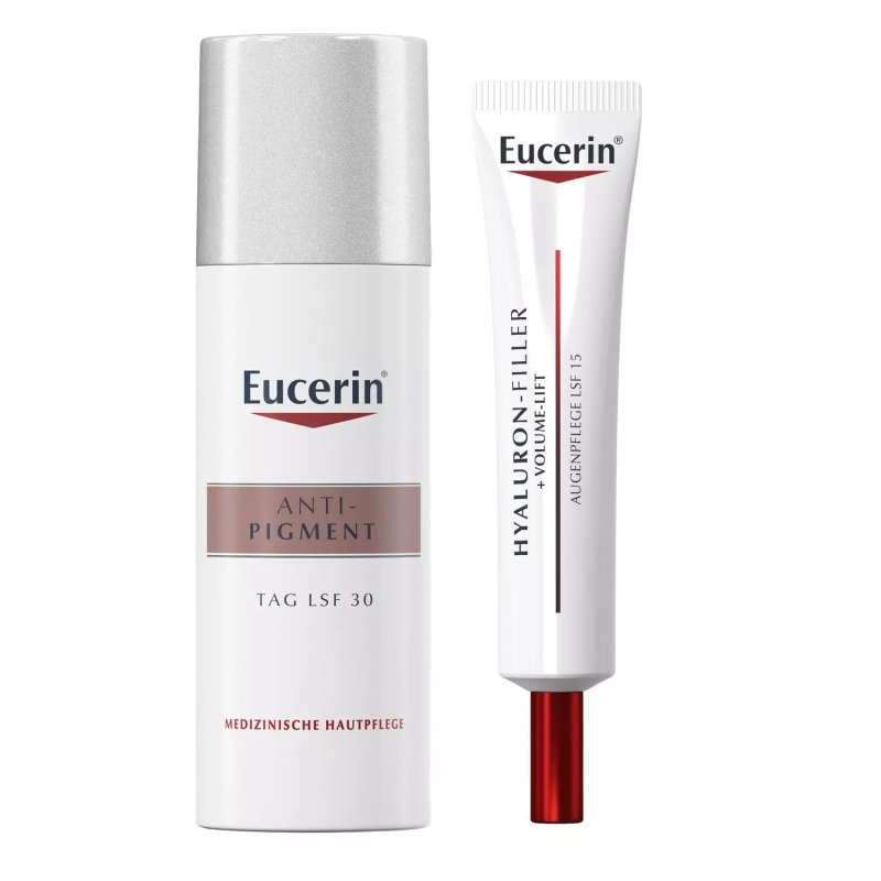 Eucerin Набор осветляющий: крем для кожи вокруг глаз 15 мл + дневной крем SPF 30+, 50 мл (Eucerin, Anti-Pigment)