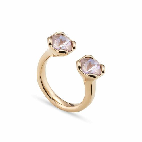 Кольцо UNOde50, кристалл, розовый