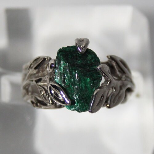 Кольцо наборное True Stones, малахит, размер 18, зеленый