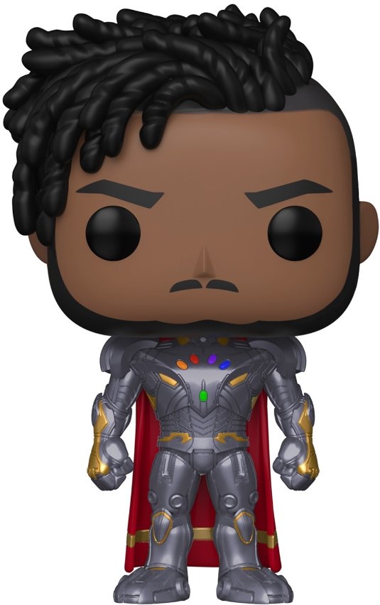 Фигурка Funko POP: Marvel What If...? – Infinity Killmonger Bobble-Head (9,5 см)