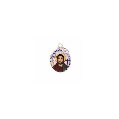 Иконка Свято-Троицкая Сергиева Лавра, финифть, желтый, коричневый