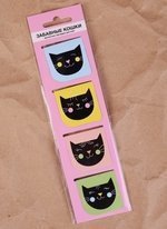 Магнитные закладки «Funny cats», 4 штуки