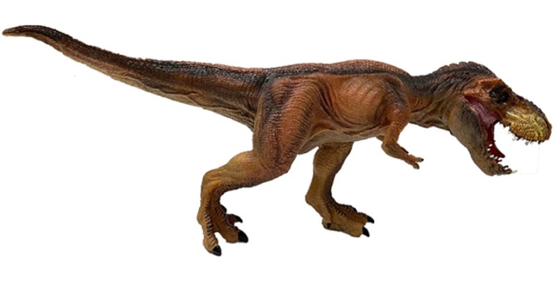 Фигурка Динозавр Тираннозавр оранжевый (масштаб 1:144)