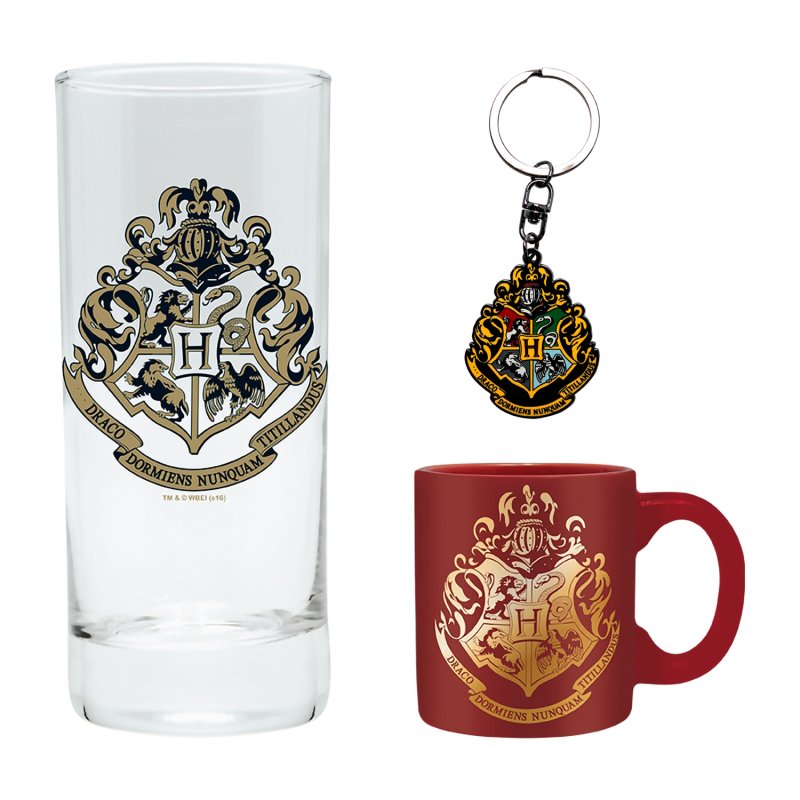 Набор подарочный Harry Potter: Hogwarts (Стакан, чашка, брелок)