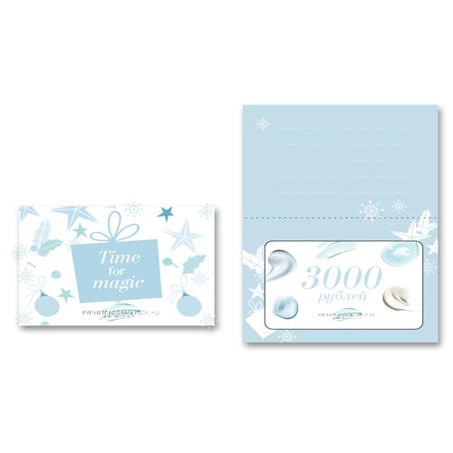 Gift Cards Новогодняя пластиковая подарочная карта номиналом 3000 руб (Gift Cards, )
