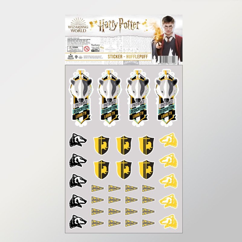 Набор наклеек Harry Potter: Hufflepuff