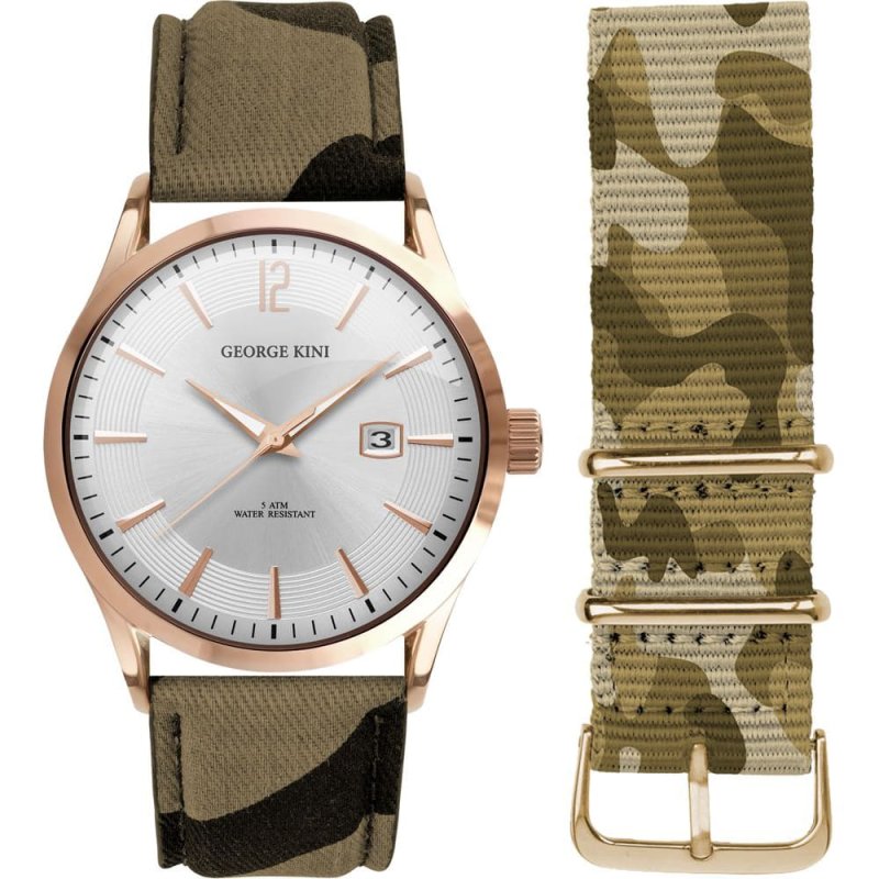 Мужские часы GEORGE KINI Camouflage GK.11.R.9R.4.3.0